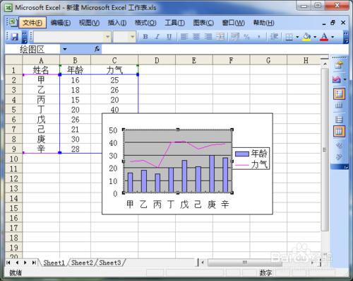 Excel實用教程：[2]製作柱線組合圖