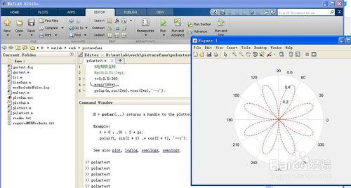 如何在matlab中繪製極座標圖形