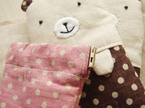 超級可愛熊熊手機包包的做法