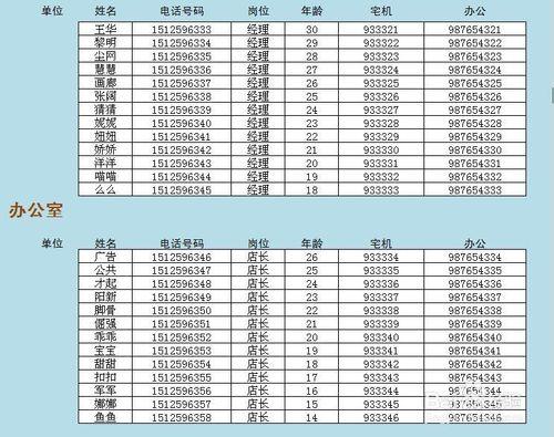 EXCEL技巧——如何製作漂亮的電話薄查詢系統