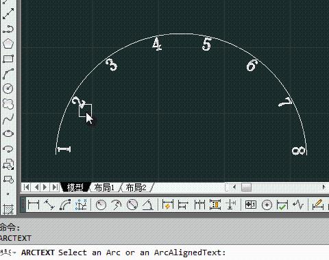 AutoCAD擴充套件功能：[1]弧形文字