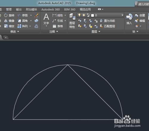 CAD教程：[25]根據三角形頂點繪製圓弧技巧