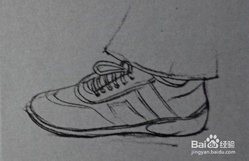 速寫側面鞋子的畫法