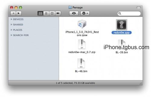 RedSn0w越獄解鎖iPhone一代3.0韌體(Mac)