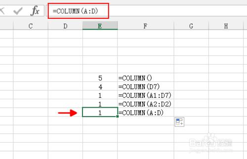 Excel裡面怎麼顯示列號引用列號Column函式