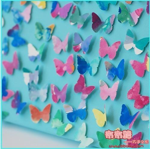 立體手工摺紙蝴蝶的製作