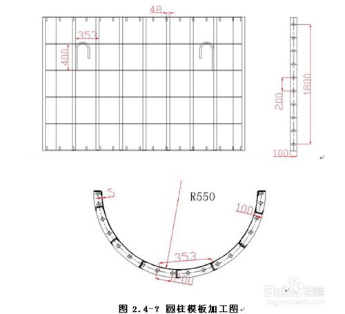 圓柱鋼模板受力計算