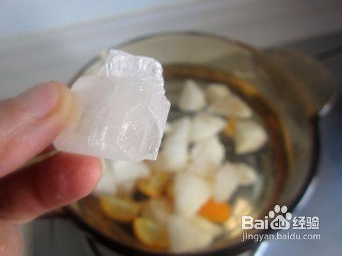 止咳化痰的食療方法——枇杷雪梨金桔湯