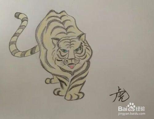 簡筆畫動物：[3]中國生肖-虎