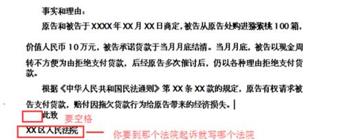 怎麼寫起訴狀/起訴狀的基本格式/起訴狀怎麼寫