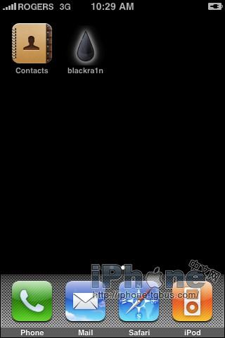 黑雨Blackra1n RC3越獄解鎖iPhone 3G, 3GS(Win)