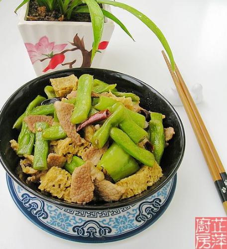 怎麼自制扁豆麵筋炒肉