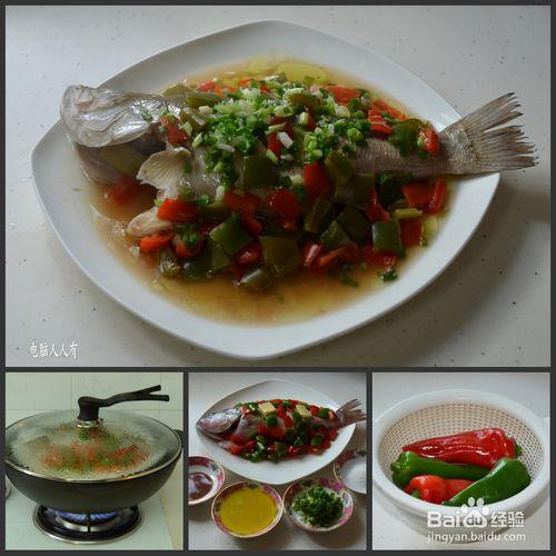 系列美食：[48]泡椒蒸鱸魚