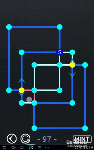 一筆畫blue world全部攻略：[20]第96～100關