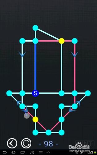 一筆畫blue world全部攻略：[20]第96～100關