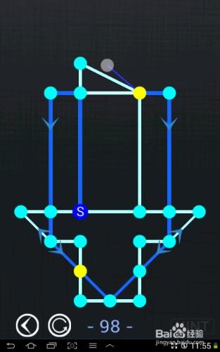 一筆畫blue world全部攻略：[20]第96～100關