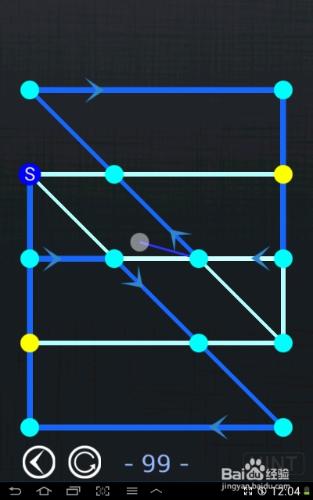 一筆畫blue world全部攻略：[20]第96～100關