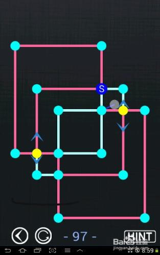 一筆畫blue world全部攻略：[20]第96～100關