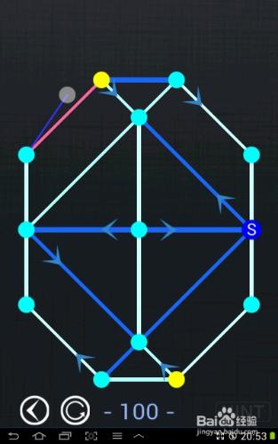 一筆畫blue world全部攻略：[20]第96～100關