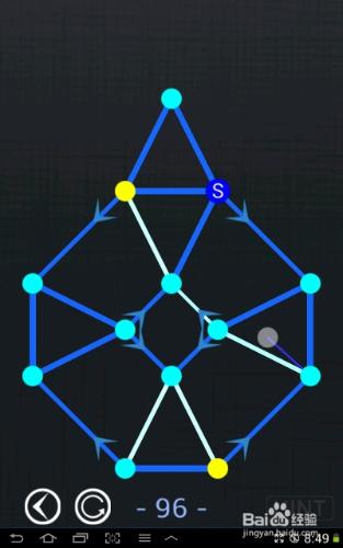 一筆畫blue world全部攻略：[20]第96～100關