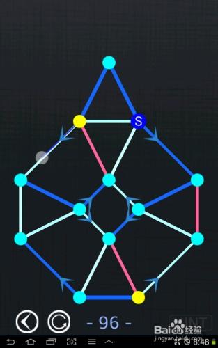 一筆畫blue world全部攻略：[20]第96～100關