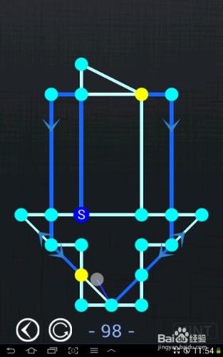 一筆畫blue world全部攻略：[20]第96～100關