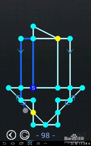 一筆畫blue world全部攻略：[20]第96～100關