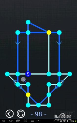 一筆畫blue world全部攻略：[20]第96～100關