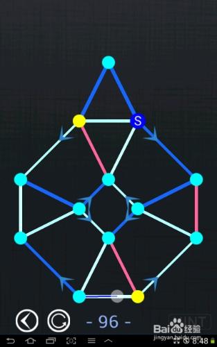 一筆畫blue world全部攻略：[20]第96～100關