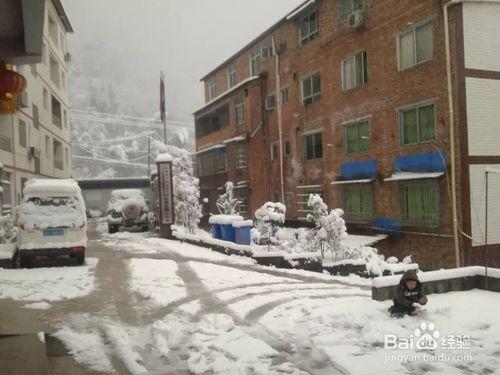 冰天雪地的工地風景