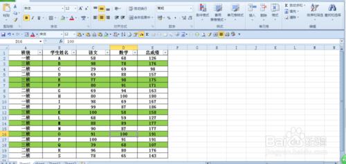 excel2010中特定記錄的整行塗色（條件塗色）