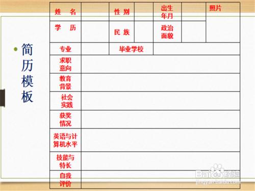 製作簡歷的注意事項