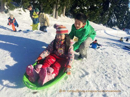 溫哥華西摩山玩雪胎