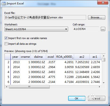 Stata 處理異常資料（可批量，縮尾或直接刪除）