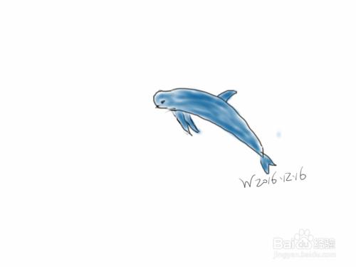 手繪塗鴉系列之怎樣畫海豚