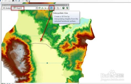 ArcGIS之等高線 陰影面積，可視性分析 地形剖面