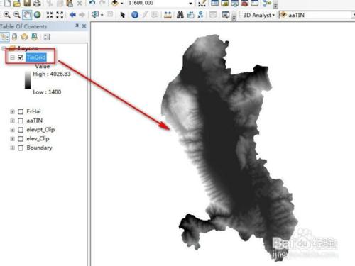 ArcGIS之等高線 陰影面積，可視性分析 地形剖面