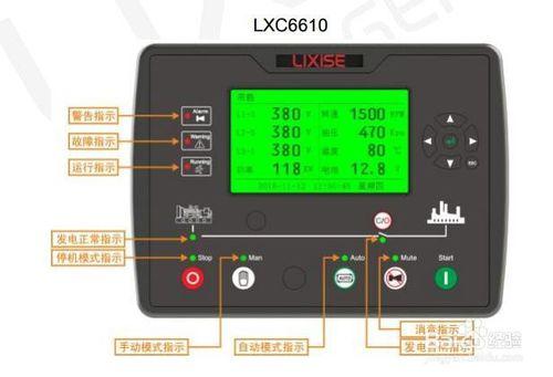 LXC6610發電機控制器操作指南