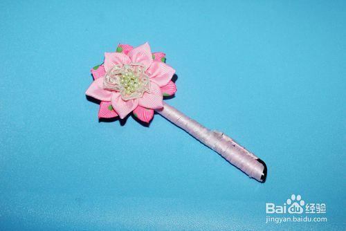 絲帶花——六角花筆的做法