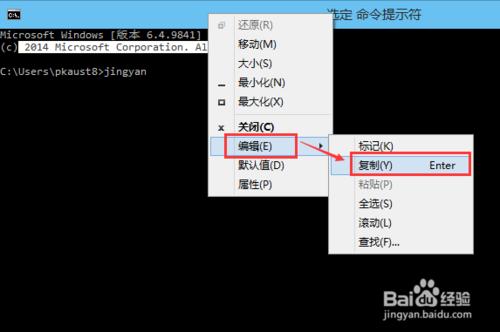 Win10命令提示符cmd怎麼複製貼上