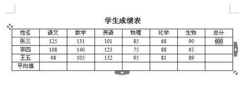 WPS文字中表格的資料如何計算