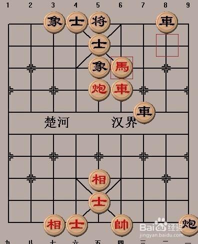 中國象棋基本殺法：鐵門栓（一）走法