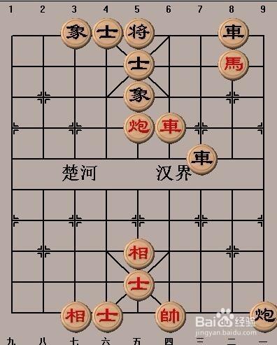 中國象棋基本殺法：鐵門栓（一）走法