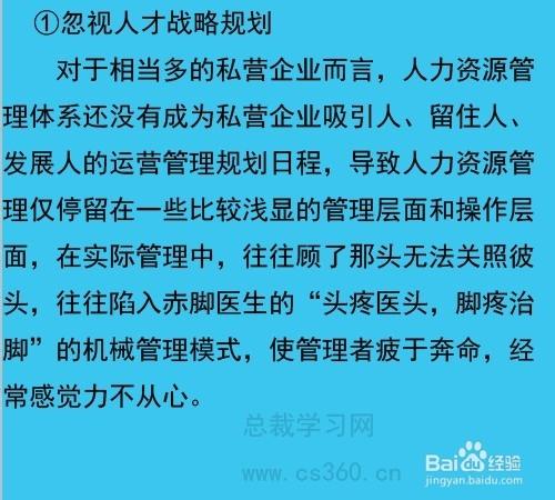 民營企業戰略規劃中誤區透析