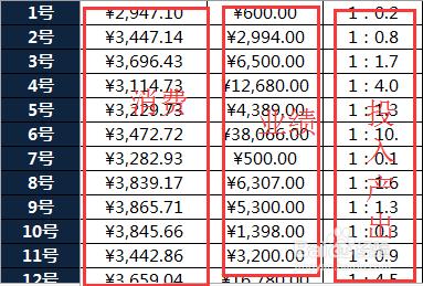 excel怎麼用公式計算廣告投入產出比?