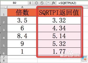 Excel函式詳解：[53]SQRTPI函式的用法