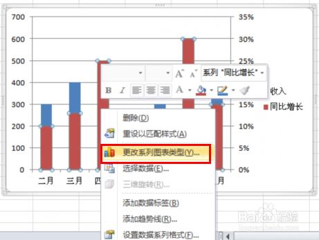 EXCEL怎樣新增第三座標軸之次座標軸增加方法